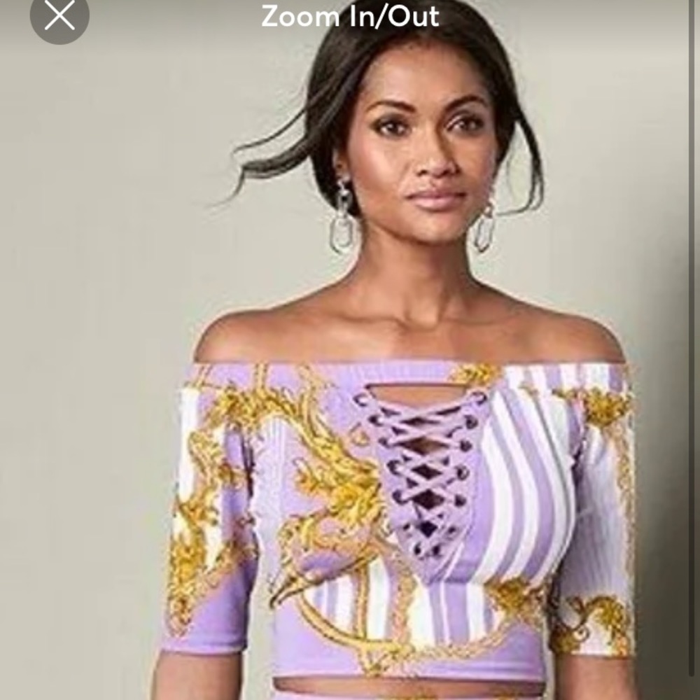 Venus lilac crop top